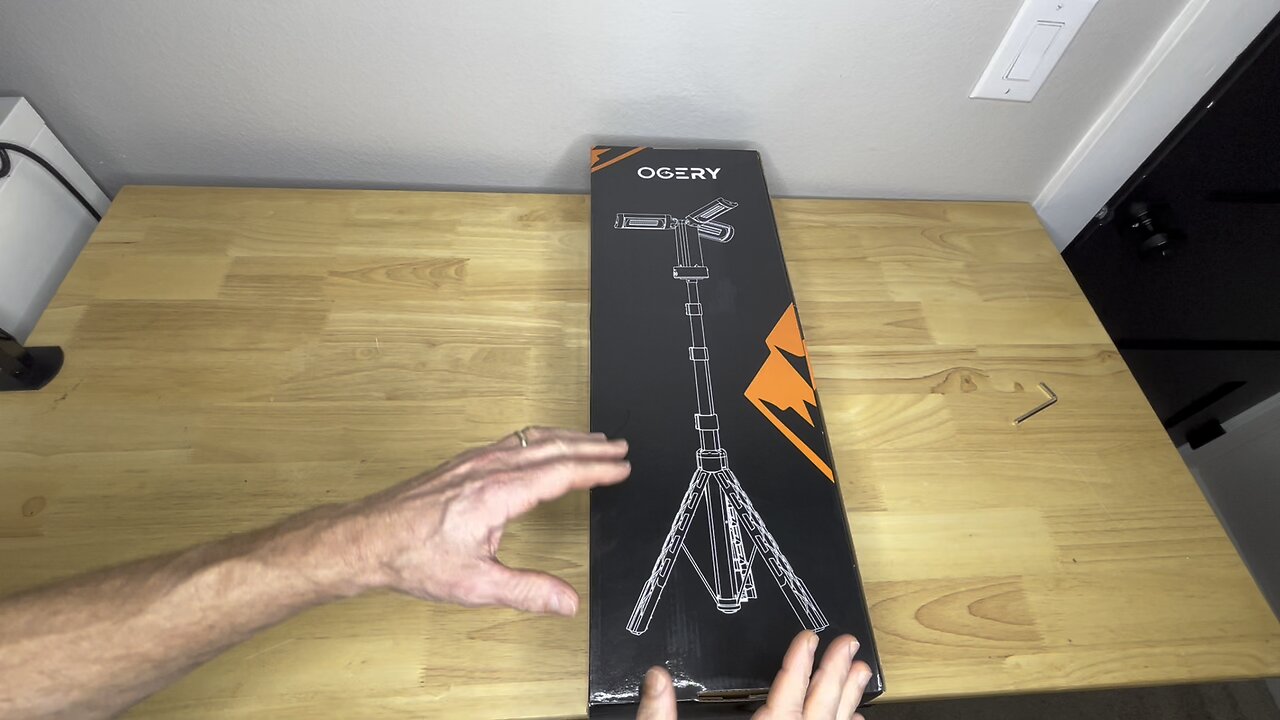 Versatile Rechargeable Power Source Camping Light with Telescoping Tripod