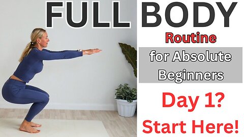 10 Minutes Full Body Workout, Routine for Absolute Beginners, Day 1 Start Here! Total Body Burn