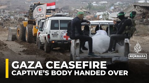 Hamas' military wing hands over body of Israeli captive recovered in Gaza to Red Cross