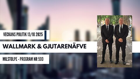 Omvärldsanalys 13/10 2025. Partiledardebatten samt avskaffande av värnplikten för kvinnor?