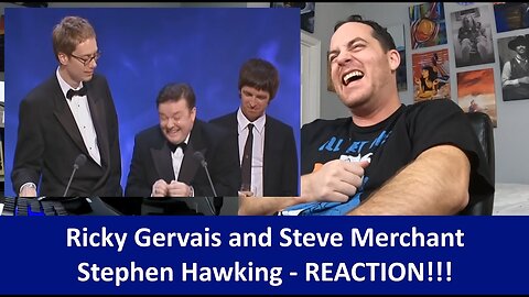 American Reacts Ricky Gervais and Steven Merchant - Steven Hawking REACTION