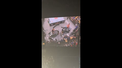 WWE Unreal bump taken by AJ Lee into Seth Rollins & CM Punk Wrestlepalooza 2025