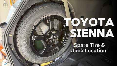 Toyota Sienna 2021+ | Spare Tire & Jack Location Guide