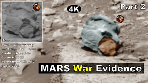MARS War Evidence. 4K (Part 2) Metal Helmets.
