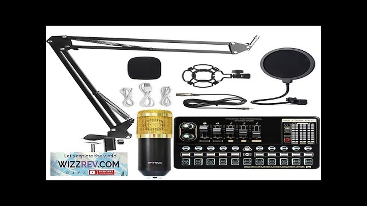 BM800 Condenser Microphone Kit Pro Audio Studio Sound Recording Microphone with V10X Review