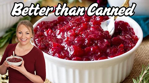 Don't Grab Canned Cranberry Sauce This Thanksgiving