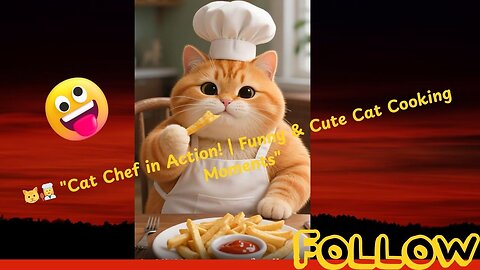 🐱👩‍🍳 "Cat Chef in Action! | Funny & Cute Cat Cooking Moments"