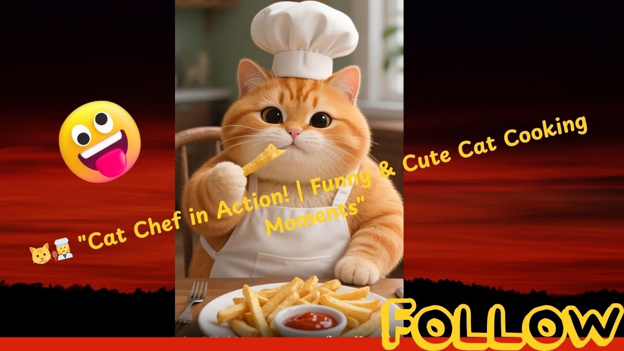 🐱👩‍🍳 "Cat Chef in Action! | Funny & Cute Cat Cooking Moments"
