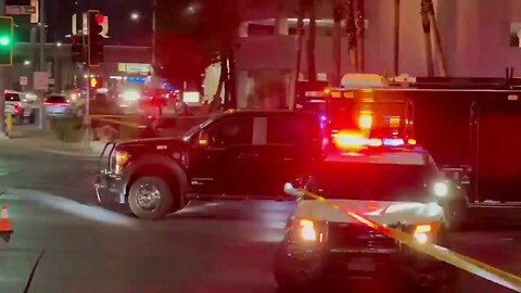 Meanwhile, bomb squad vehicles continue to arrive at Trump hotel in Las Vegas.