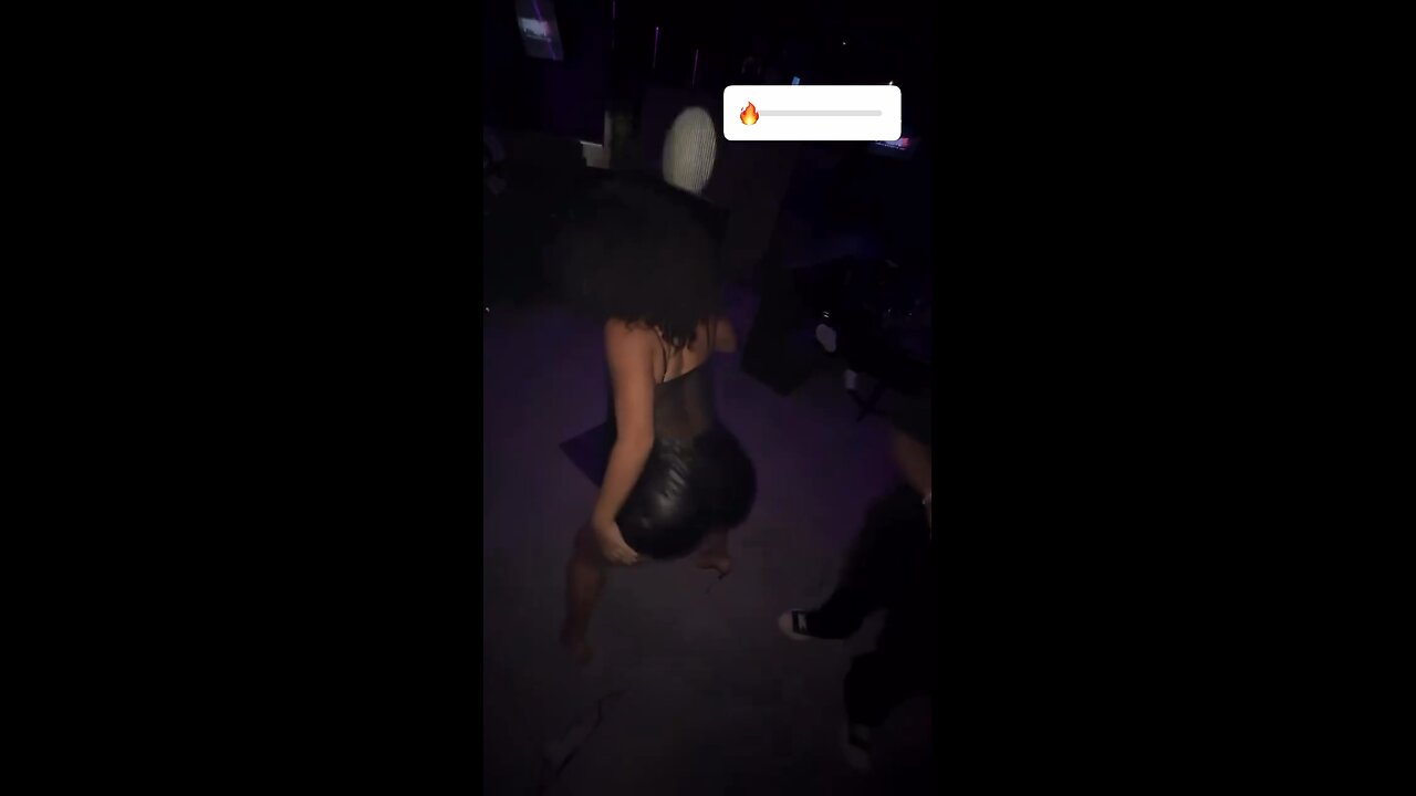 Gianna throwing it back at the club
