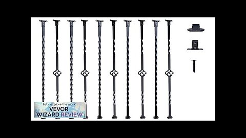 VEVOR Staircase Metal Balusters 44'' x 1/2" Galvanized Steel Decorative Banister Spindles Review