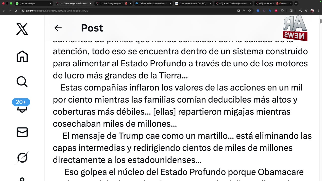 11/14/2025 Antifa declarada terrorista.