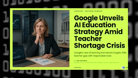 Google Unviels AI Education Program to Make Up for Teacher Shortage