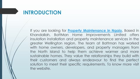 If you are looking for Property Maintenance in Ngaio