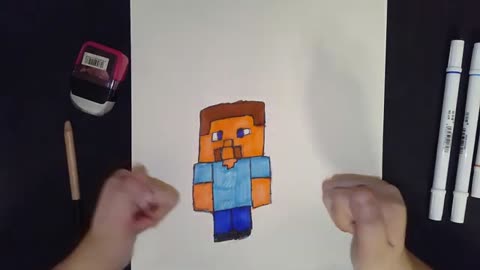 How to Draw Steve from Minecraft