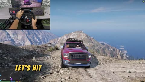 GTA 5 - Pickup Adventure: Mountain Peaks and Thrilling Off-Road Action!