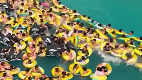 Experiencing ocean waves at the pool!.hd