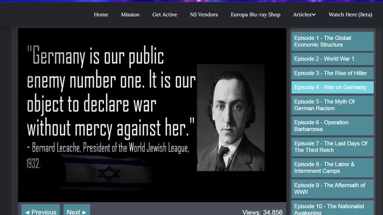 Jews declared war on Germany in 1933 and for 11 years nothing happened, then Hitler rose up.