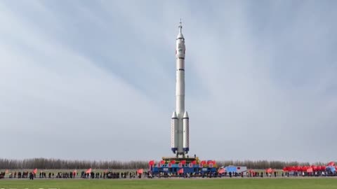 China rolls out Long March 2F rocket for Shenzhou 21 crew launch