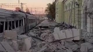 Lozova (Kharkiv Oblast) — Railway Station Destroyed, Tracks Damaged