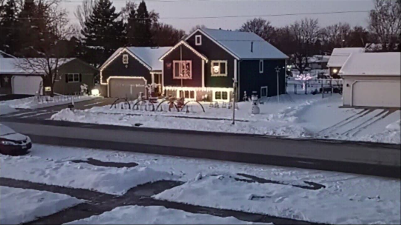 Christmas House live music and lights.
