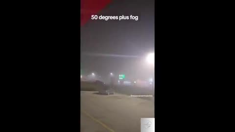 People all over America are experiencing HEAVY fog.