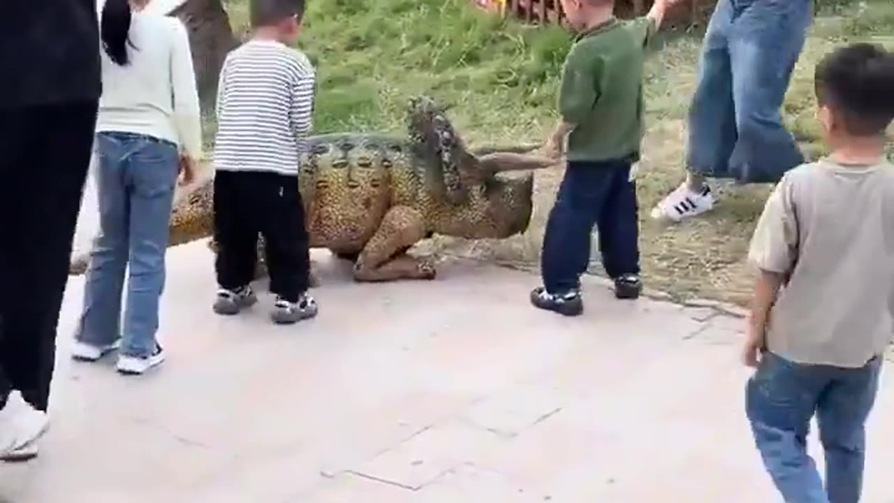 🤖✨ Watch a Robot Dog Play with Kids in a Dinosaur Costume! | FeedMyCuriosity