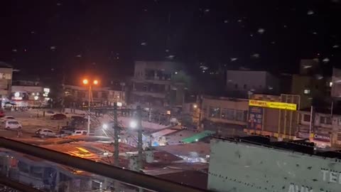 Massive Flock of Birds Take Flight After Earthquake