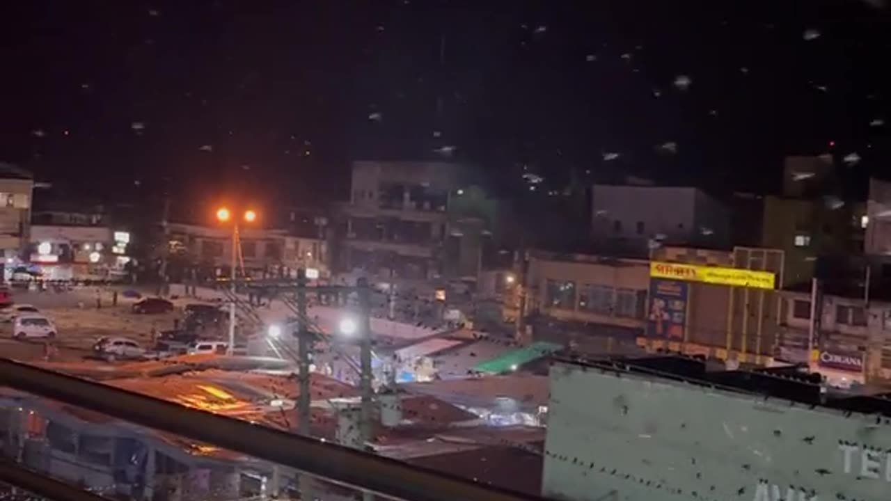 Massive Flock of Birds Take Flight After Earthquake