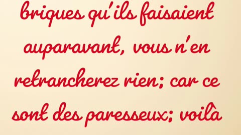 "L'Oppression Accrue des Israélites en Égypte" Exode 5:8,9#shortvideo #shorts #youtube #jesus #yt