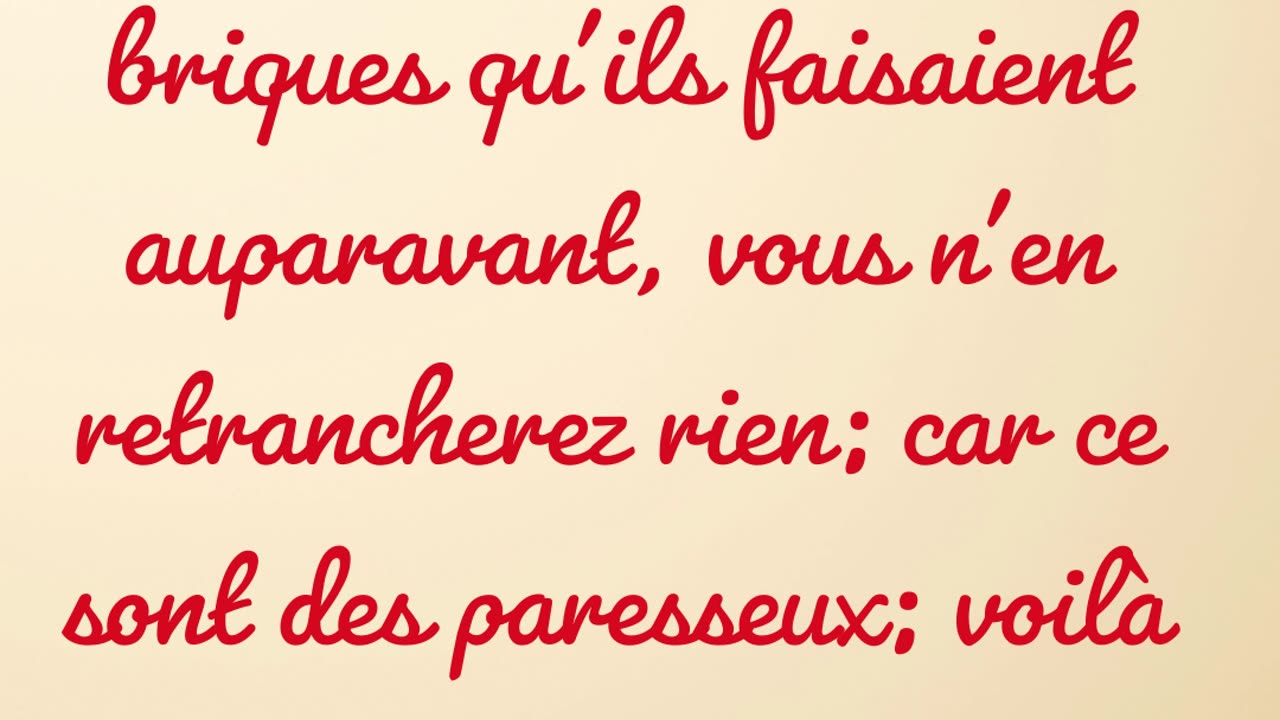 "L'Oppression Accrue des Israélites en Égypte" Exode 5:8,9#shortvideo #shorts #youtube #jesus #yt