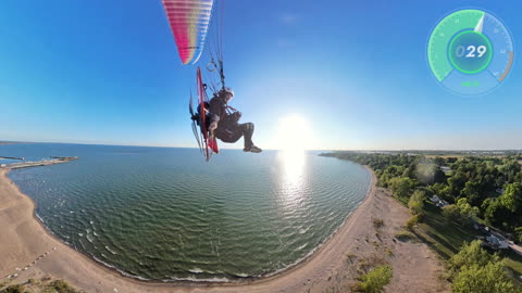 Paramotor Touch n Goes at the Beach on a Friday Night