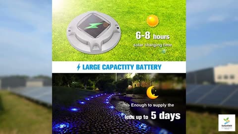 VOLISUN Solar Driveway Lights Dock Marine Lights 20 Pack