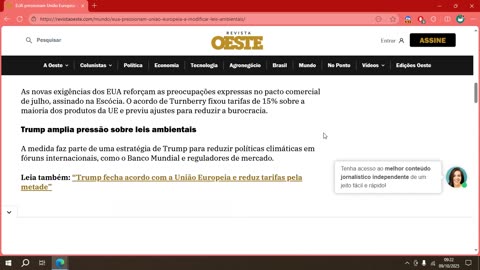EUA pressionam União Europeia a modificar leis ambientais.mp4