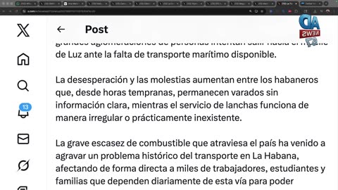 02/13/2026 Cuba no puede negar las conversaciones con EE.UU.