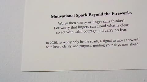 For the New Year 2026: