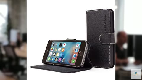 Snugg iPhone 5C Wallet Case – Leather Card Case Wallet with Handy Stand Feature