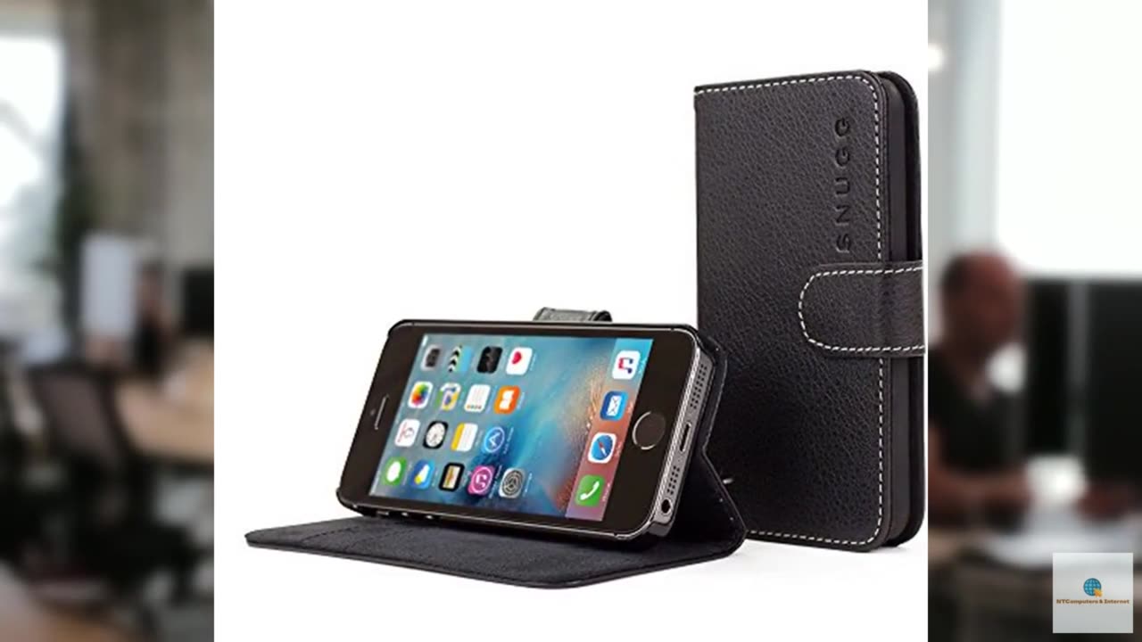 Snugg iPhone 5C Wallet Case – Leather Card Case Wallet with Handy Stand Feature