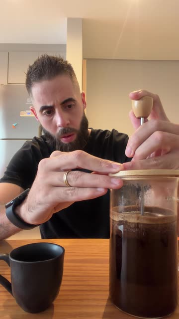 French Press Coffee Bursts Out