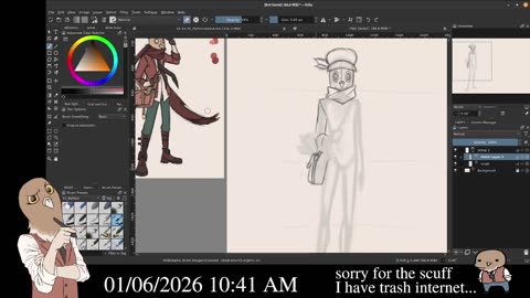 Chill and Draw || It's New Year! Plans moving forward while working on new PNGtuber model