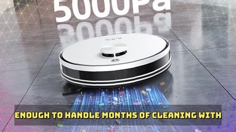 ILIFE A30 PRO 5000Pa Suction, Robot Vacuum and Mop Combo, Self emptying