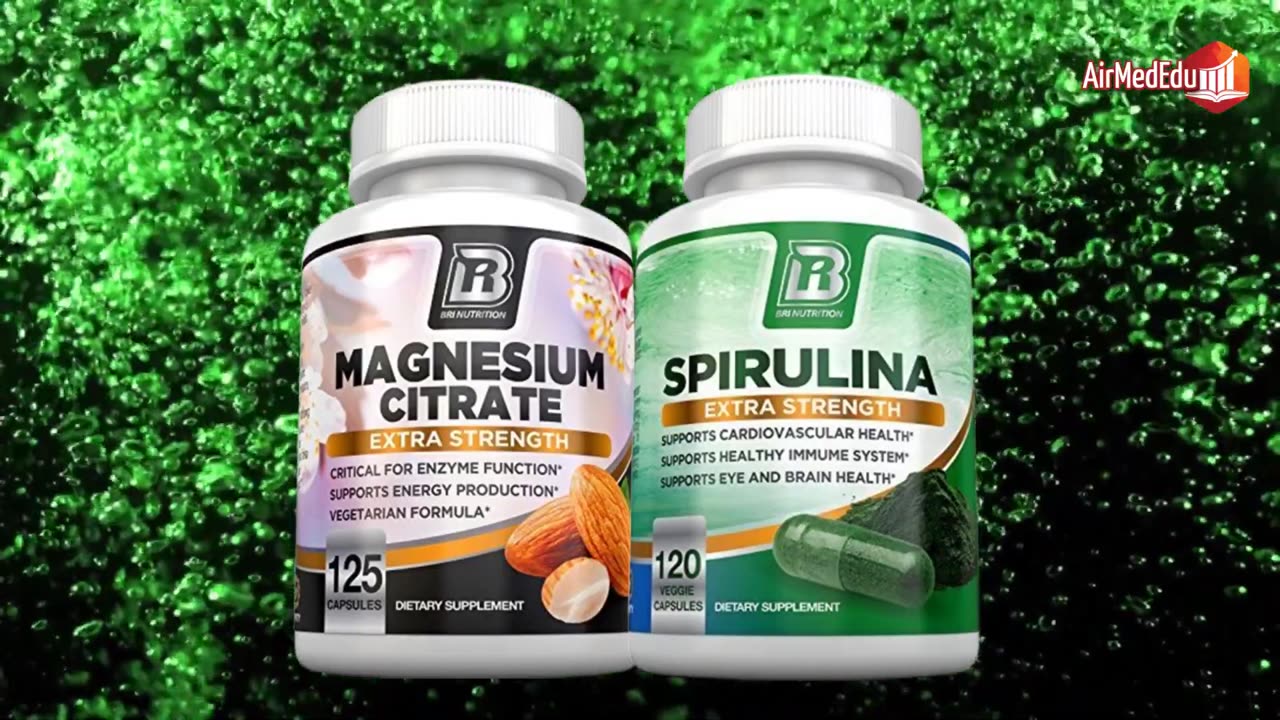Magnesium Citrate with Spirulina Algae, 30 Health Benefits