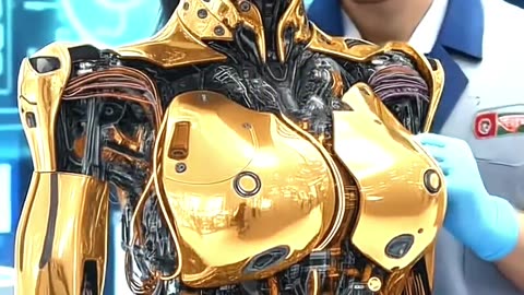 Future Tech Humanoid Robot Repairs Damage Instantly