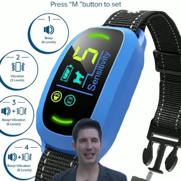 Dog Bark Collar, Rechargeable