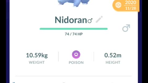 Pokémon GO-Evolving Shiny Nidoran♂