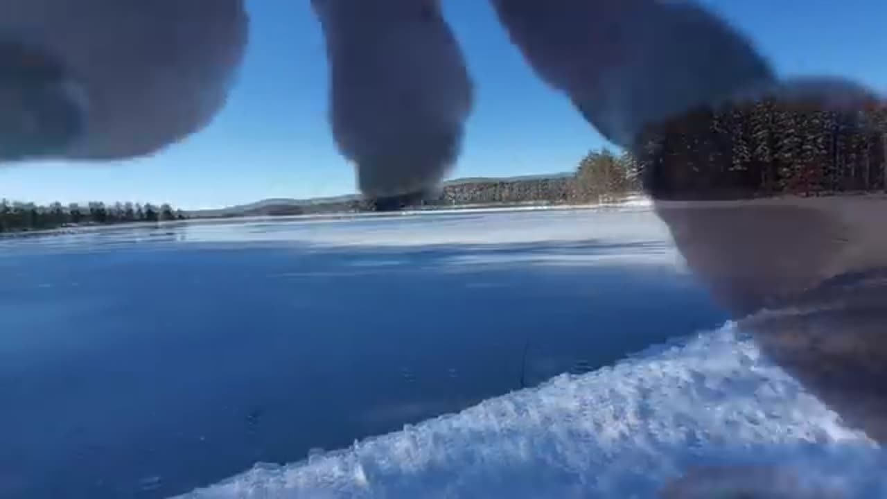 Public ASMR❄️Winter Lake Camera Tapping Scratching