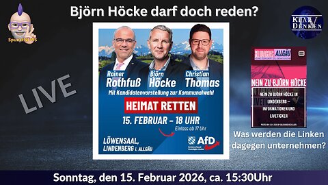 💥📢LIVE | LINDENBERG: Darf Björn Höcke reden? -- Gegendemos?💥