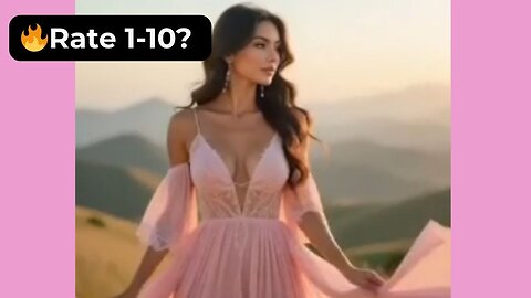 🔥 Rate This Pink Chiffon Evening Dress 1-10? | Supermodel Flow 4K