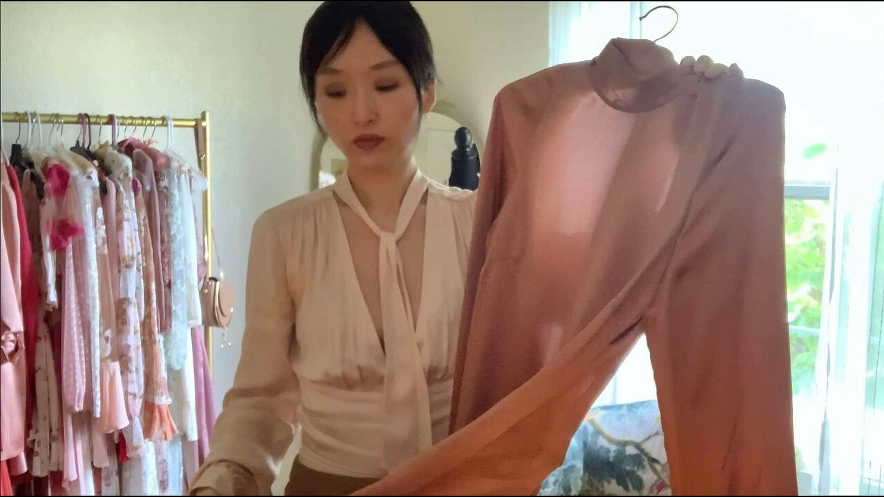 ASMR Silk Dress Boutique Shop