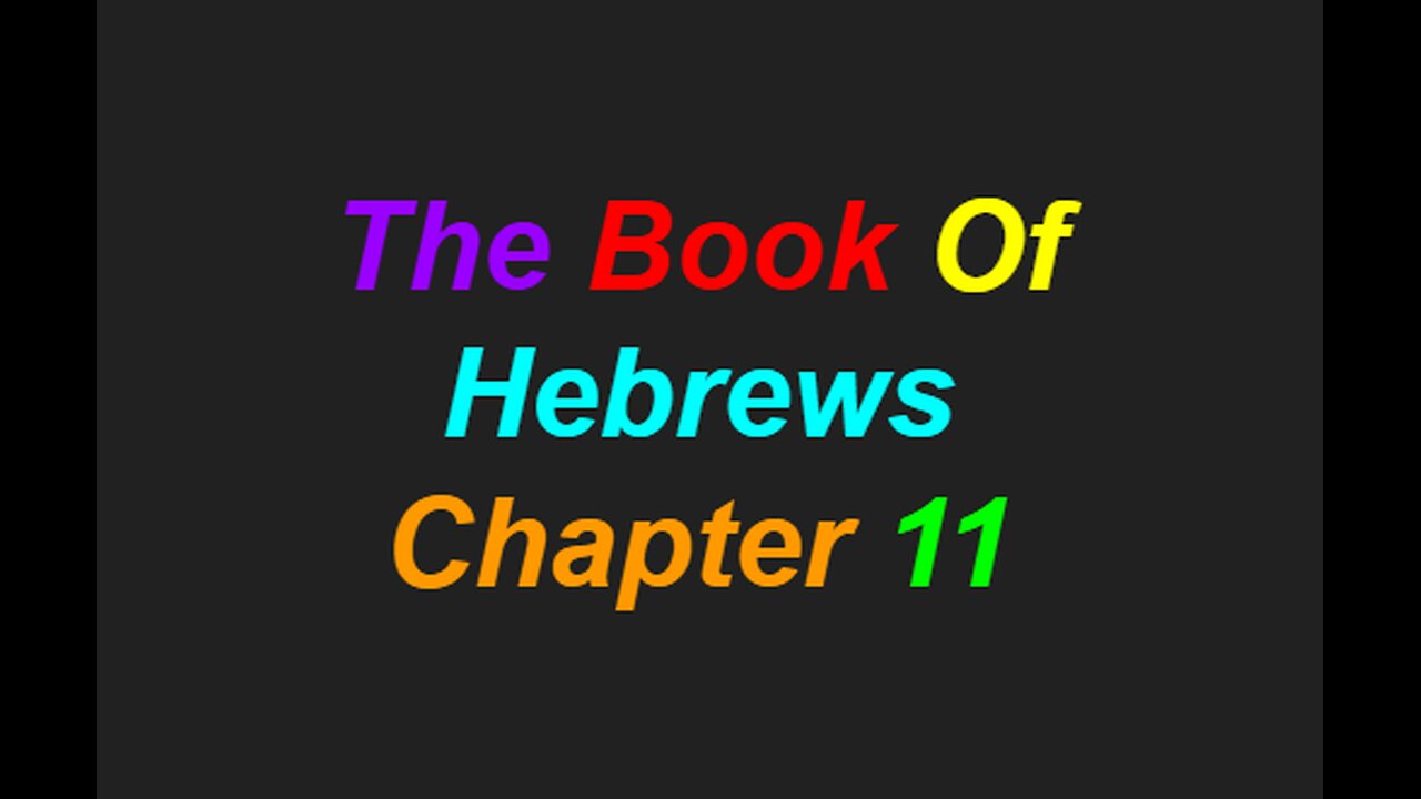 Hebrews Chapter 11